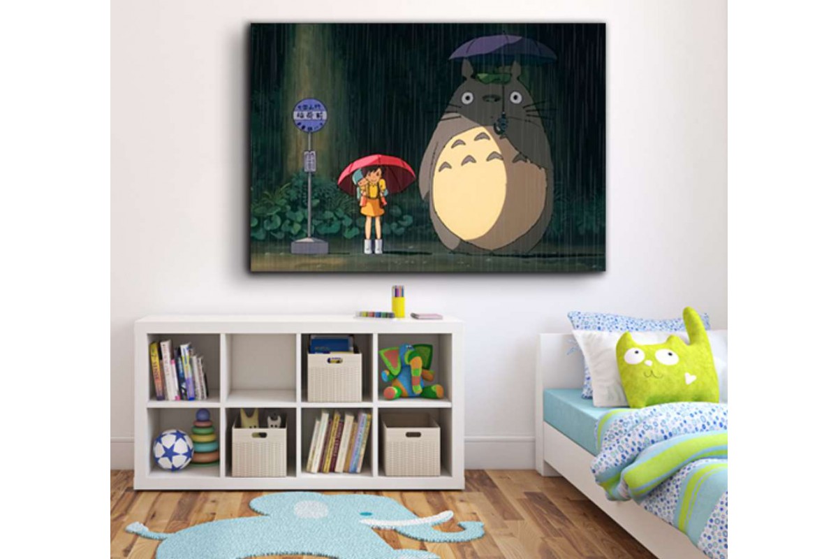 srco5 - Komşum Totoro, My Neighbour Totoro Anime Kanvas Tablo