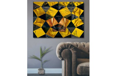 srsd11 - Salvador Dali Tiger, Kaplan Sürrealist Kanvas Tablo