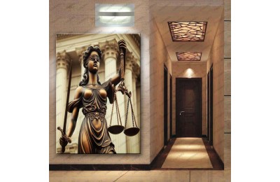 Adalet Tanrıçası Themis Avukat Hukuk Tablosu hkk27