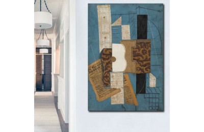 srpp1 -  Pablo Picasso Gitar Kübik Resim Kanvas Tablo