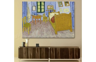srvg6 - Vincent Van Gogh Bedroom, Yatakodası Kanvas Tablo