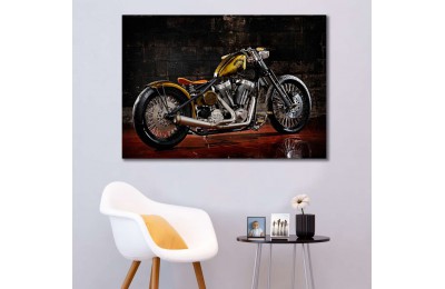 sm10 - Bras Balls Custom Motosiklet Kanvas Tablo