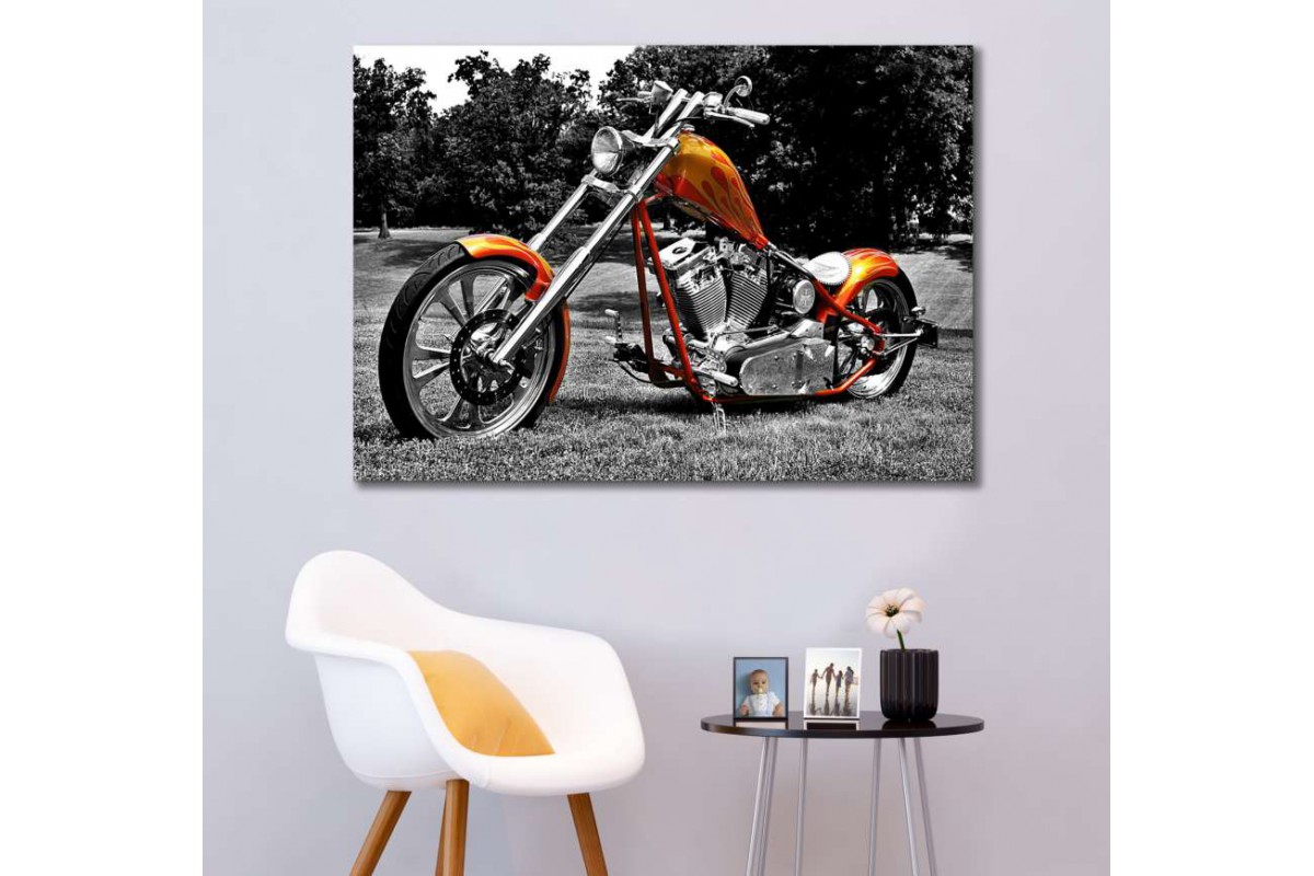 sm11 - Özel Yapım Motosiklet Kanvas Tablo