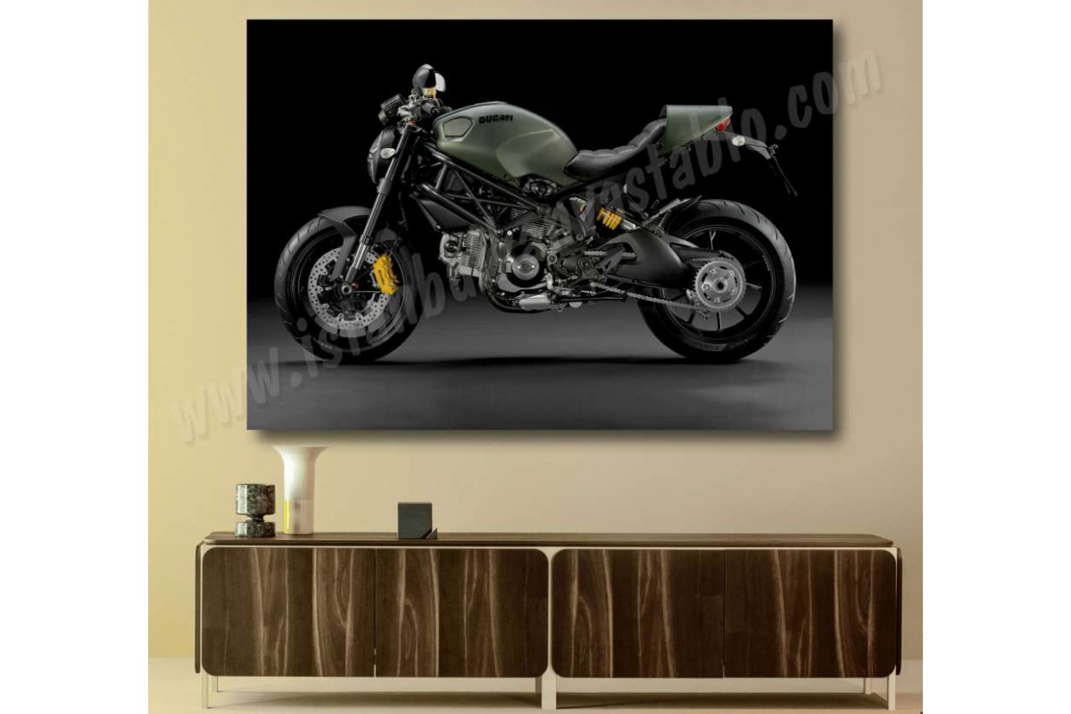 sm13 - Ducati Monster Motosiklet Kanvas Tablo