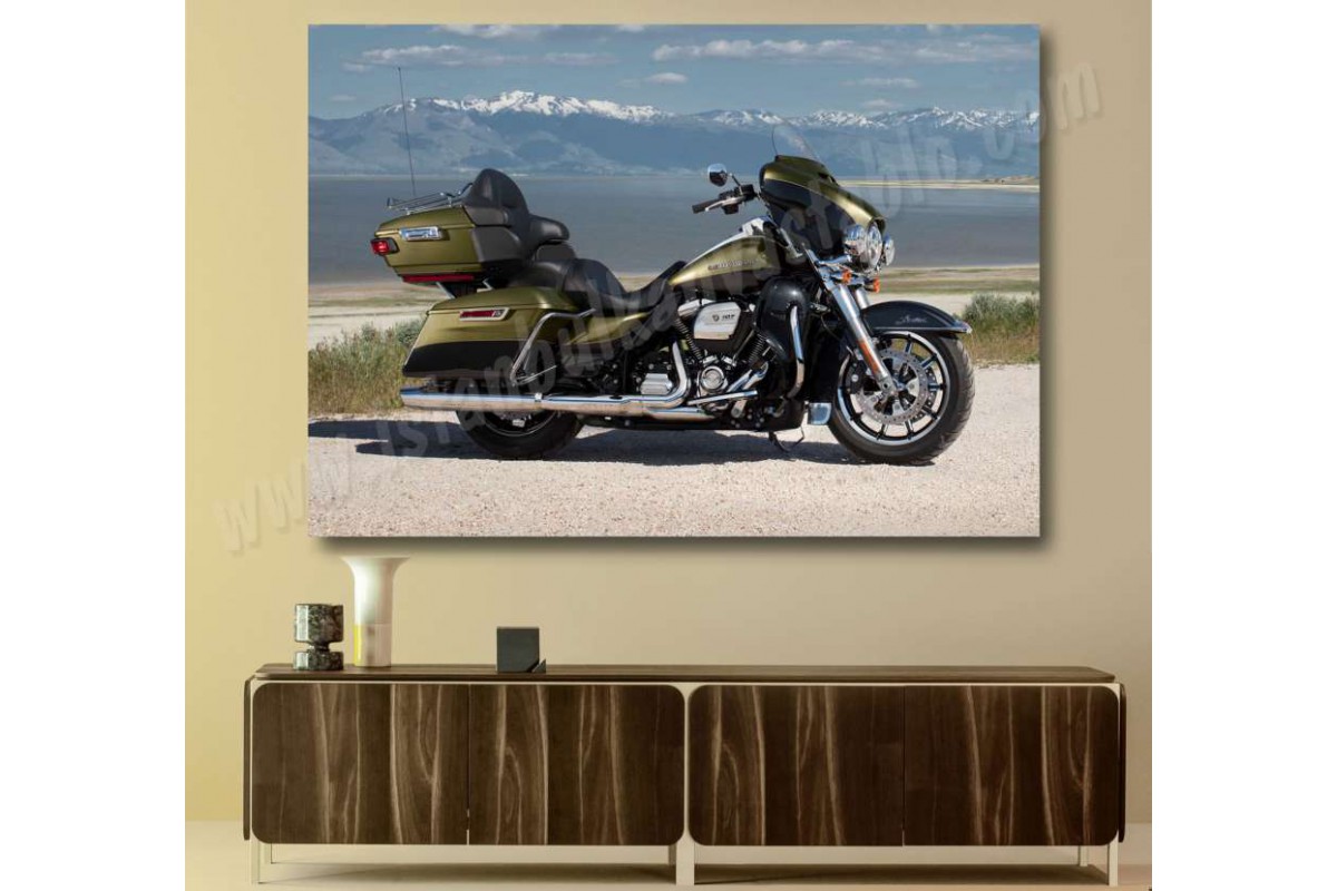 sm18 - Harley Davidson Touring Motosiklet Kanvas Tablo