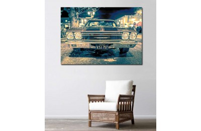 srvc20 - Chevrolet Klasik Araba - Vintage Otomobil Kanvas Tablo