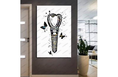 Ağız ve Diş Sağlığı Polikliniği Tabloları Dekoratif Diş, Dekoratif Dişçi, Dişçi Dekorasyonu dsc-120