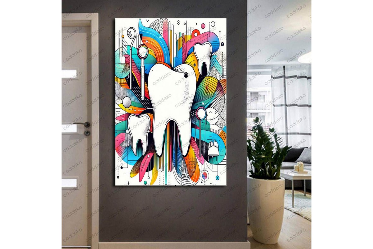 Ağız ve Diş Polikliniği, Dişçi Tabloları Dekoratif Diş, Dekoratif Dişçi, Dişçi Dekorasyonu dsc214
