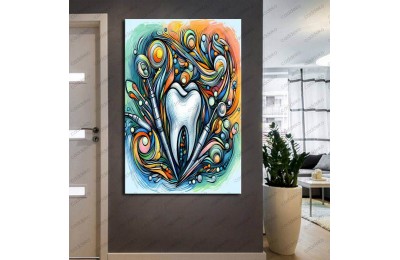 Ağız ve Diş Polikliniği, Dişçi Tabloları Dekoratif Diş, Dekoratif Dişçi, Dişçi Dekorasyonu dsc221