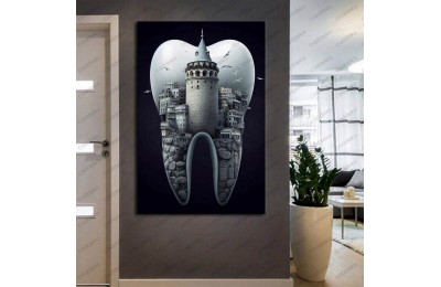 Ağız ve Diş Polikliniği, Dişçi Tabloları Dekoratif Diş, Dekoratif Dişçi, Dişçi Dekorasyonu dsc247