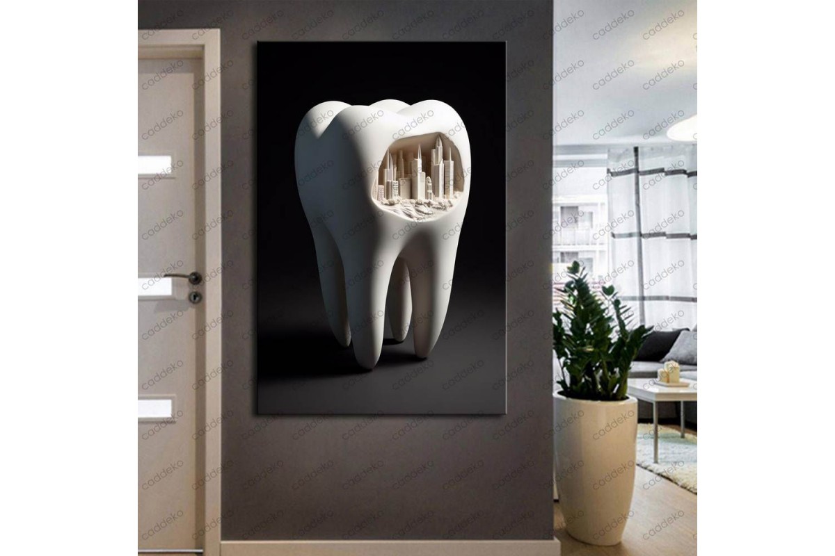 Ağız ve Diş Polikliniği, Dişçi Tabloları Dekoratif Diş, Dekoratif Dişçi, Dişçi Dekorasyonu dsc266