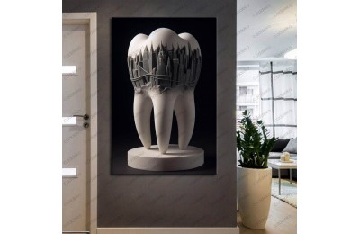 Ağız ve Diş Polikliniği, Dişçi Tabloları Dekoratif Diş, Dekoratif Dişçi, Dişçi Dekorasyonu dsc273