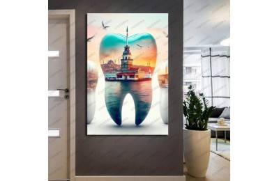 Ağız ve Diş Polikliniği, Dişçi Tabloları Dekoratif Diş, Dekoratif Dişçi, Dişçi Dekorasyonu dsc294