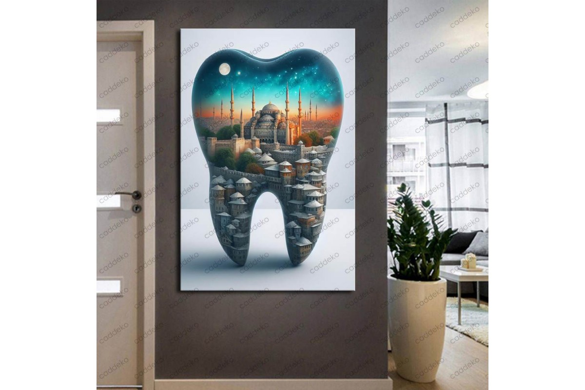 Ağız ve Diş Polikliniği, Dişçi Tabloları Dekoratif Diş, Dekoratif Dişçi, Dişçi Dekorasyonu dsc297
