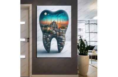 Ağız ve Diş Polikliniği, Dişçi Tabloları Dekoratif Diş, Dekoratif Dişçi, Dişçi Dekorasyonu dsc297