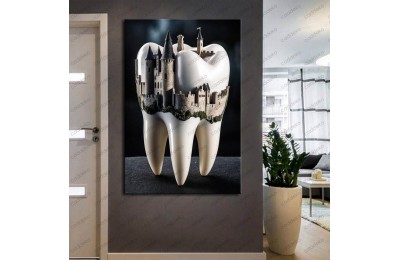 Ağız ve Diş Polikliniği, Dişçi Tabloları Dekoratif Diş, Dekoratif Dişçi, Dişçi Dekorasyonu dsc303