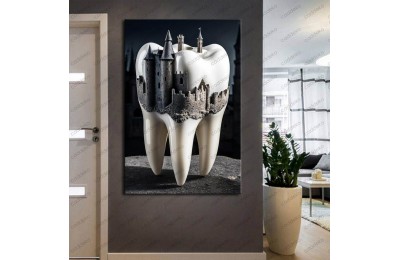 Ağız ve Diş Polikliniği, Dişçi Tabloları Dekoratif Diş, Dekoratif Dişçi, Dişçi Dekorasyonu dsc304