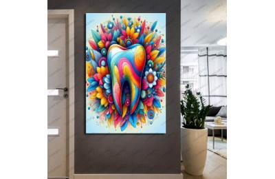 Ağız ve Diş Polikliniği, Dişçi Tabloları Dekoratif Diş, Dekoratif Dişçi, Dişçi Dekorasyonu dsc309