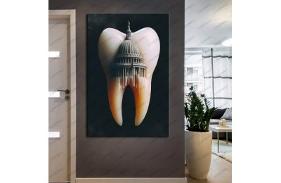 Ağız ve Diş Polikliniği, Dişçi Tabloları Dekoratif Diş, Dekoratif Dişçi, Dişçi Dekorasyonu dsc315