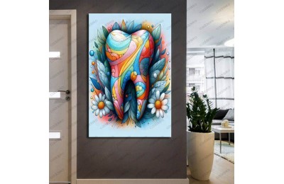 Ağız ve Diş Polikliniği, Dişçi Tabloları Dekoratif Diş, Dekoratif Dişçi, Dişçi Dekorasyonu dsc324