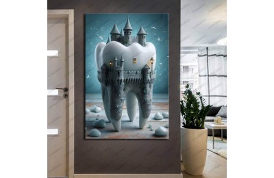 Ağız ve Diş Polikliniği, Dişçi Tabloları Dekoratif Diş, Dekoratif Dişçi, Dişçi Dekorasyonu dsc337