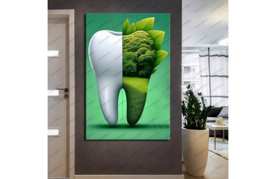 Ağız ve Diş Polikliniği, Dişçi Tabloları Dekoratif Diş, Dekoratif Dişçi, Dişçi Dekorasyonu dsc356