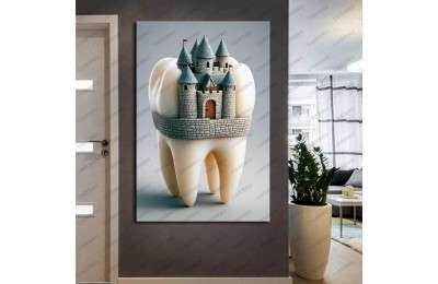 Ağız ve Diş Polikliniği, Dişçi Tabloları Dekoratif Diş, Dekoratif Dişçi, Dişçi Dekorasyonu dsc357