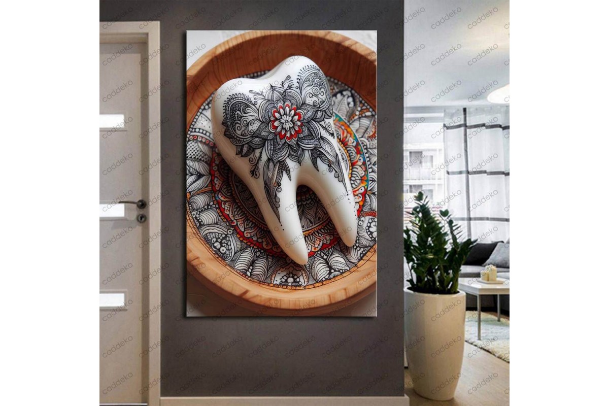 Ağız ve Diş Polikliniği, Dişçi Tabloları Dekoratif Diş, Dekoratif Dişçi, Dişçi Dekorasyonu dsc419