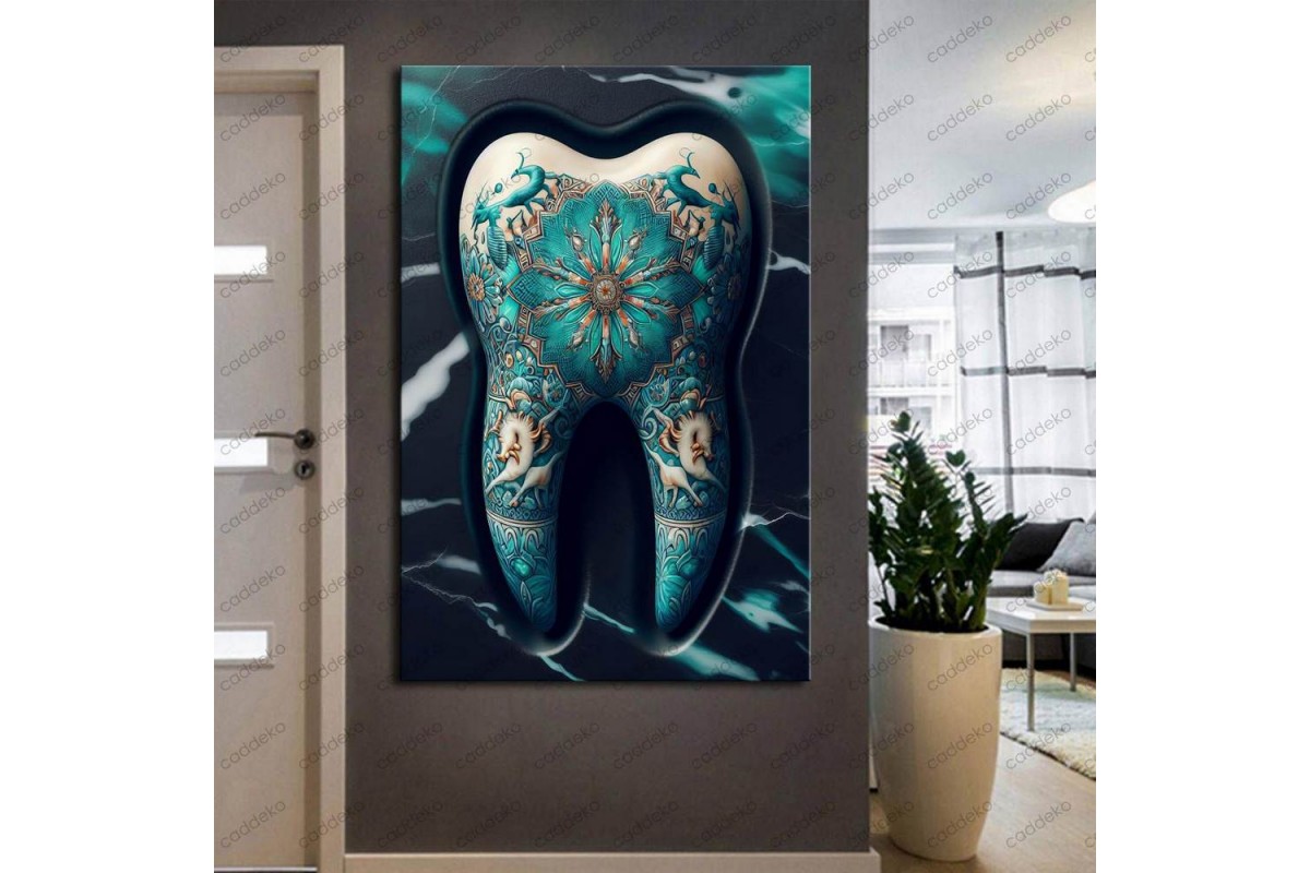 Ağız ve Diş Polikliniği, Dişçi Tabloları Dekoratif Diş, Dekoratif Dişçi, Dişçi Dekorasyonu dsc423