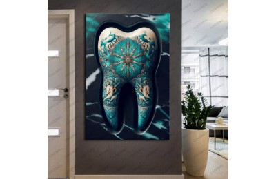 Ağız ve Diş Polikliniği, Dişçi Tabloları Dekoratif Diş, Dekoratif Dişçi, Dişçi Dekorasyonu dsc423