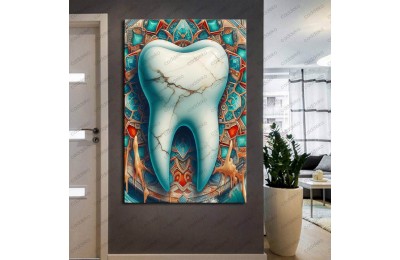 Ağız ve Diş Polikliniği, Dişçi Tabloları Dekoratif Diş, Dekoratif Dişçi, Dişçi Dekorasyonu dsc424