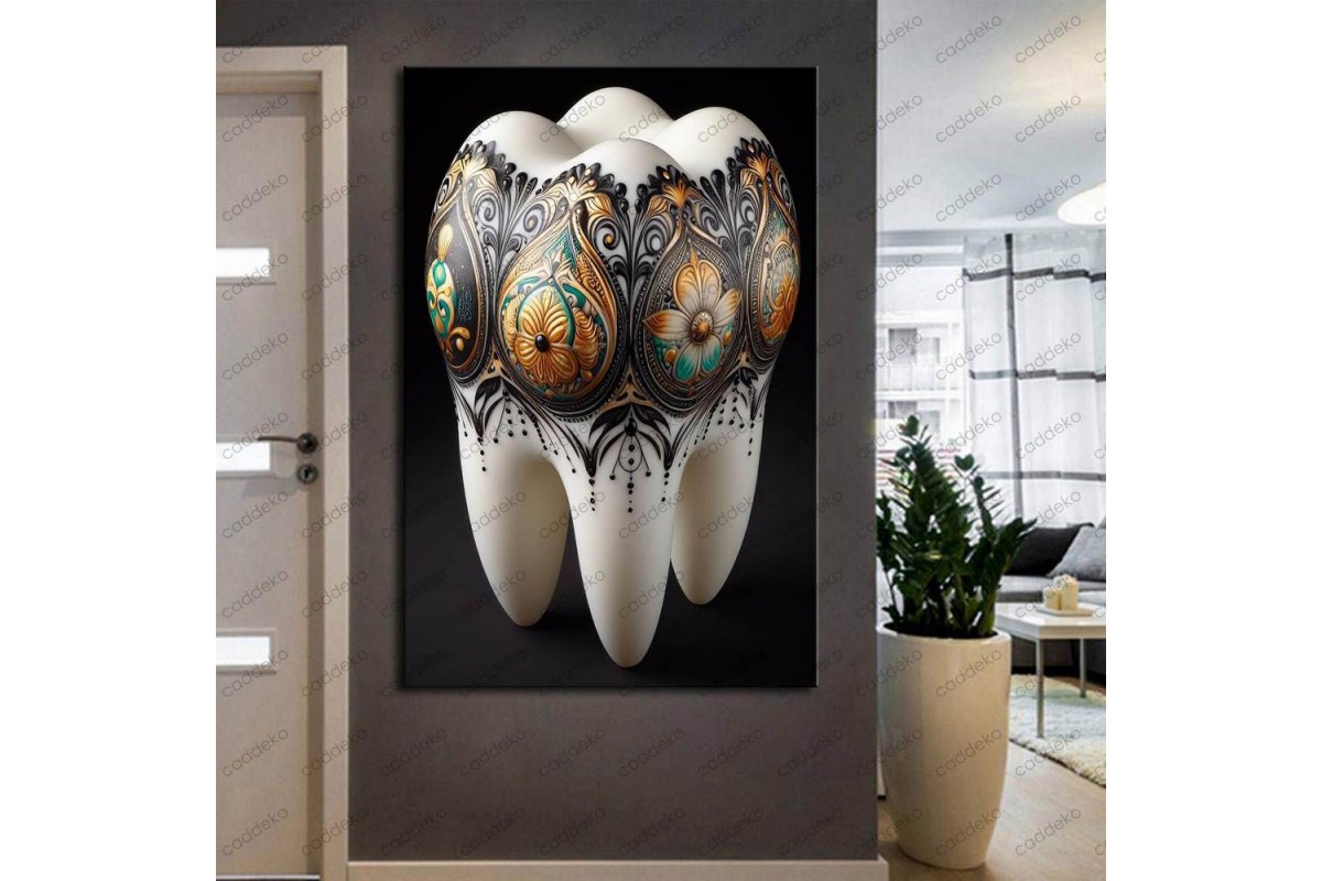 Ağız ve Diş Polikliniği, Dişçi Tabloları Dekoratif Diş, Dekoratif Dişçi, Dişçi Dekorasyonu dsc428