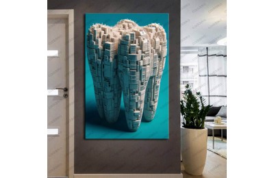 Ağız ve Diş Polikliniği, Dişçi Tabloları Dekoratif Diş, Dekoratif Dişçi, Dişçi Dekorasyonu dsc462