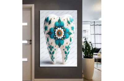 Ağız ve Diş Sağlığı Diş Tablosu Diş Hastanesi Dekorasyon Anadolu Motifleri dsc488