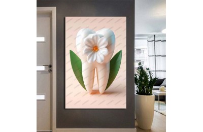 Ağız ve Diş Sağlığı Diş Tablosu Diş Hastanesi Dekorasyon Çiçek dsc520