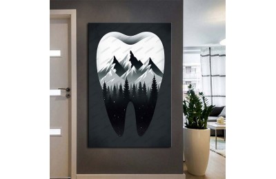 Ağız ve Diş Sağlığı Diş Tablosu Diş Hastanesi Dekorasyon Alp Dağları dsc533