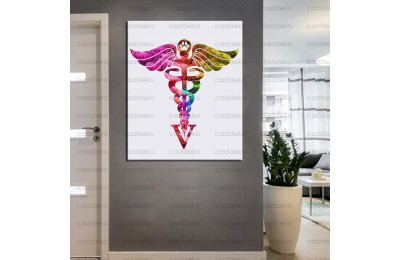 Pet Center Dekorasyon Veteriner Kliniği Tabloları Veteriner Simgesi kns-57