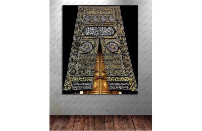 Kabe Mescid-i Haram Kapısı Kanvas Tablo dkmr196