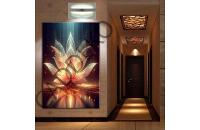 Abstrakt Çiçekler Kanvas Tablo dkmr335