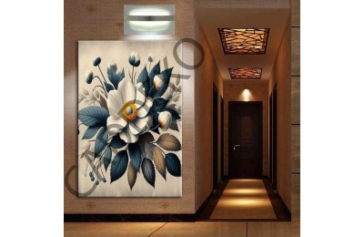 Çiçekler Pastel Kanvas Tablo dkmr337