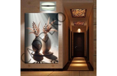 Vazo ve Çiçekler Kanvas Tablo dkmr385