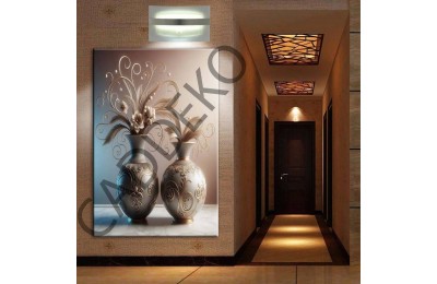 Vazo ve Çiçekler Kanvas Tablo dkmr388