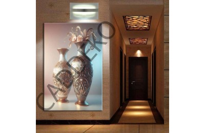 Vazo ve Çiçekler Kanvas Tablo dkmr390