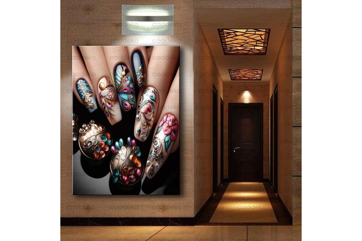 Tırnak Süsleme, Nail Art Kanvas Tabloları dkm-trn7