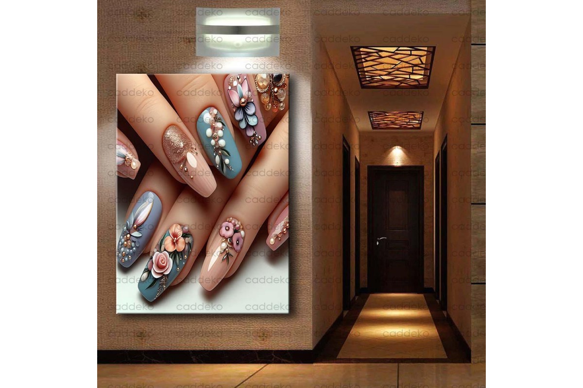 Tırnak Süsleme, Nail Art Kanvas Tabloları dkm-trn8