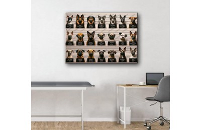 Pet Center Dekorasyon Veteriner Kliniği Tabloları Köpekler vtr50